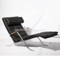 Kursi Lounge Chaise Ireng Modern